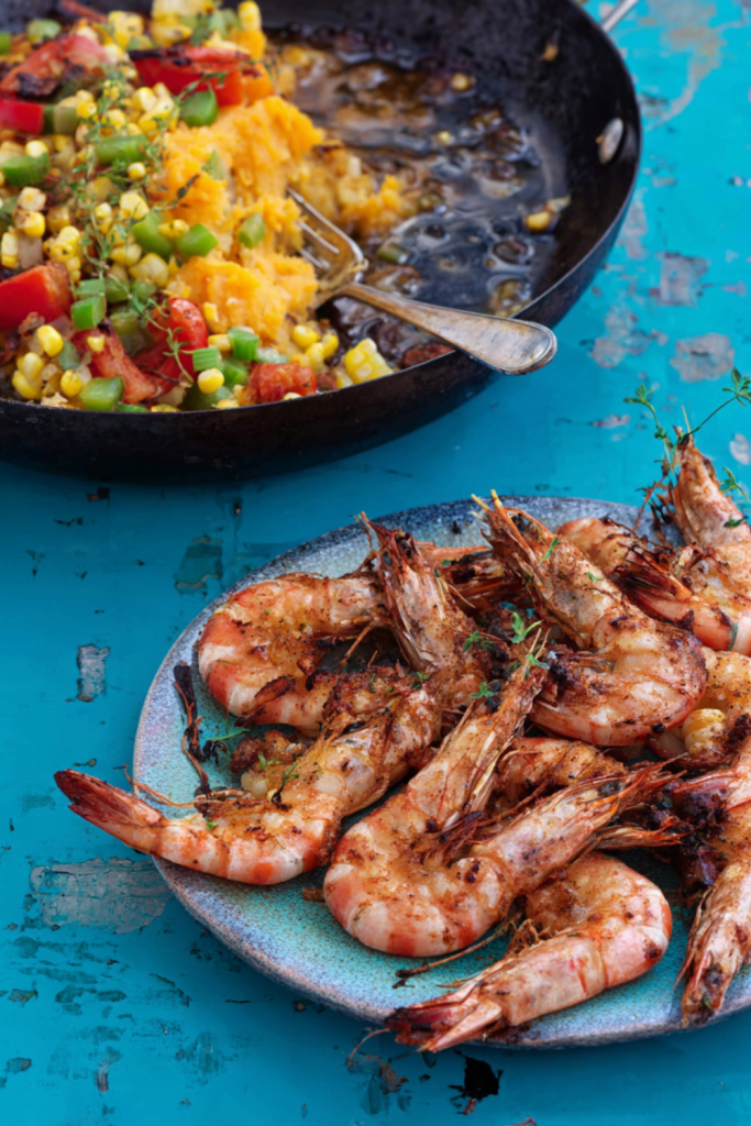 Jamie Oliver 15 Minute Meal Grilled Cajun Prawns
