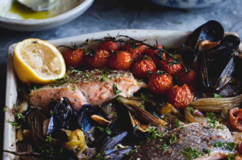 Jamie Oliver 15 Minute Meal Mixed Fish Grill