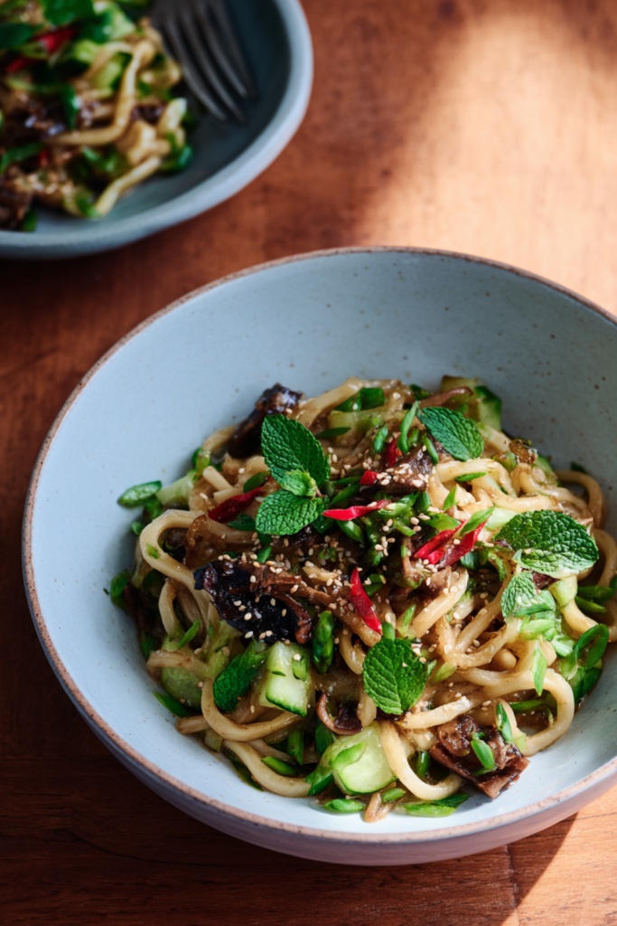 Jamie Oliver Air Fryer Gnarly Mushroom & Noodle Salad