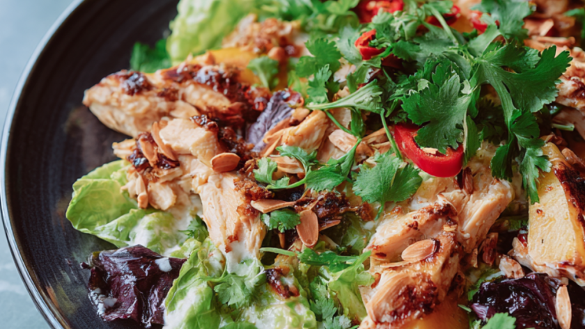 Jamie Oliver Air Fryer Curried Chicken Salad
