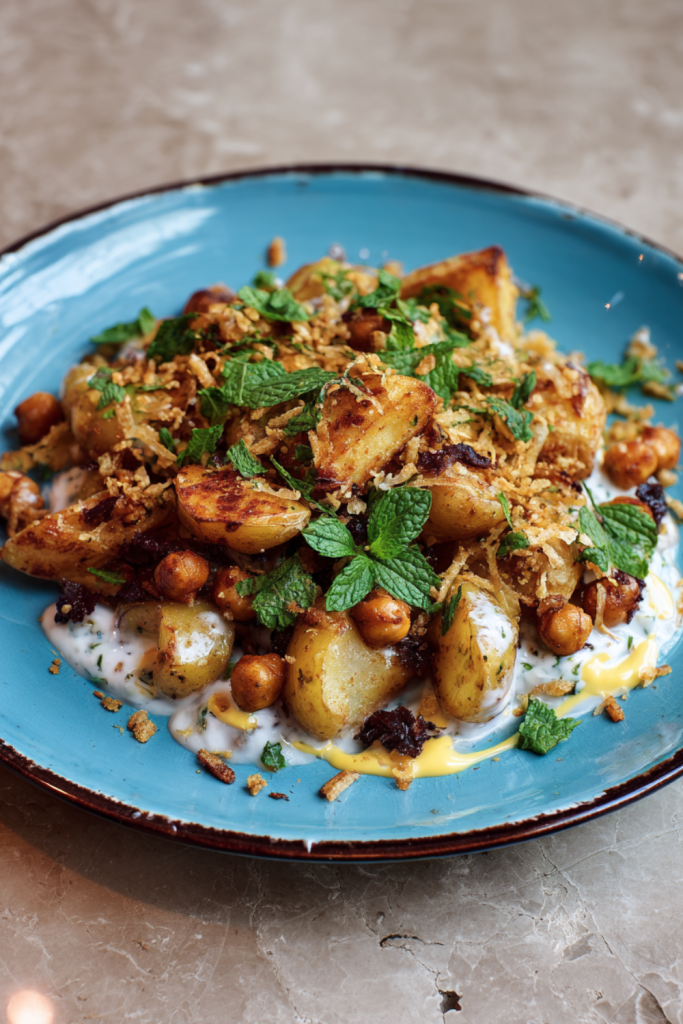 Jamie Oliver Air Fryer Spiced Potato & Chickpea Salad
