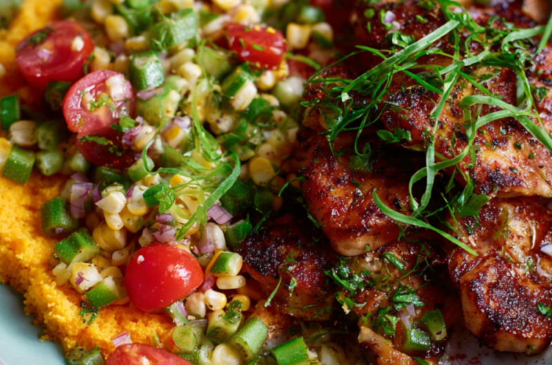 Jamie Oliver 15 Minute Meal Spicy Cajun Chicken