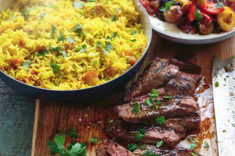 Jamie Oliver 15 Minute Meal Grilled Steak