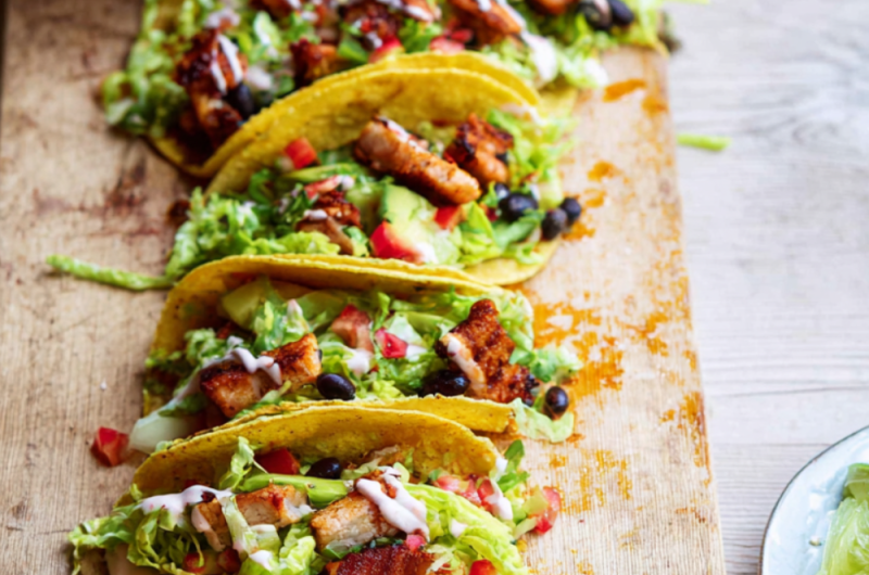 Jamie Oliver 15 Minute Meal Ultimate Pork Tacos