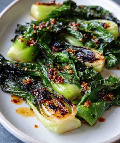 Jamie Oliver Air Fryer Spicy Lime-Spiked Pak Choi