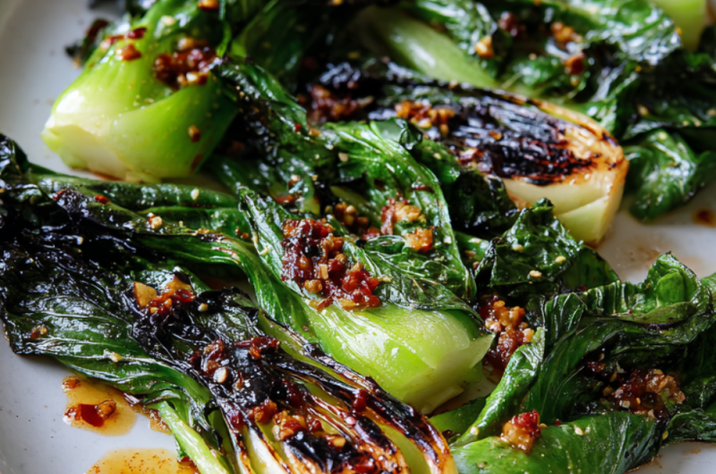 Jamie Oliver Air Fryer Spicy Lime-Spiked Pak Choi