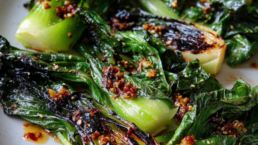 Jamie Oliver Air Fryer Spicy Lime-Spiked Pak Choi