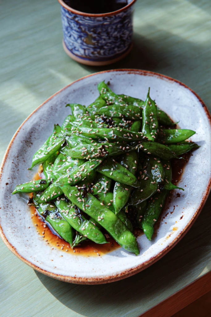 Jamie Oliver Air Fryer Sesame Mangetout