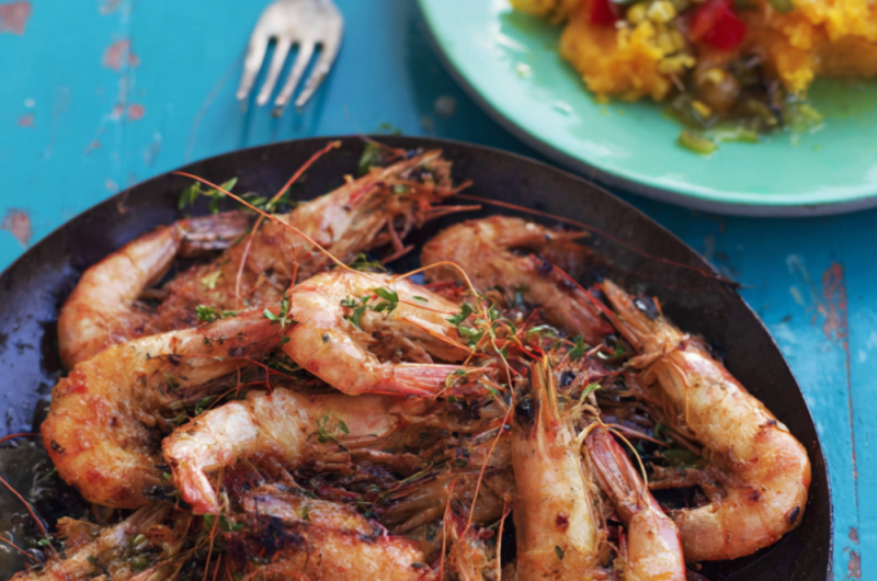 Jamie Oliver 15 Minute Meal Grilled Cajun Prawns