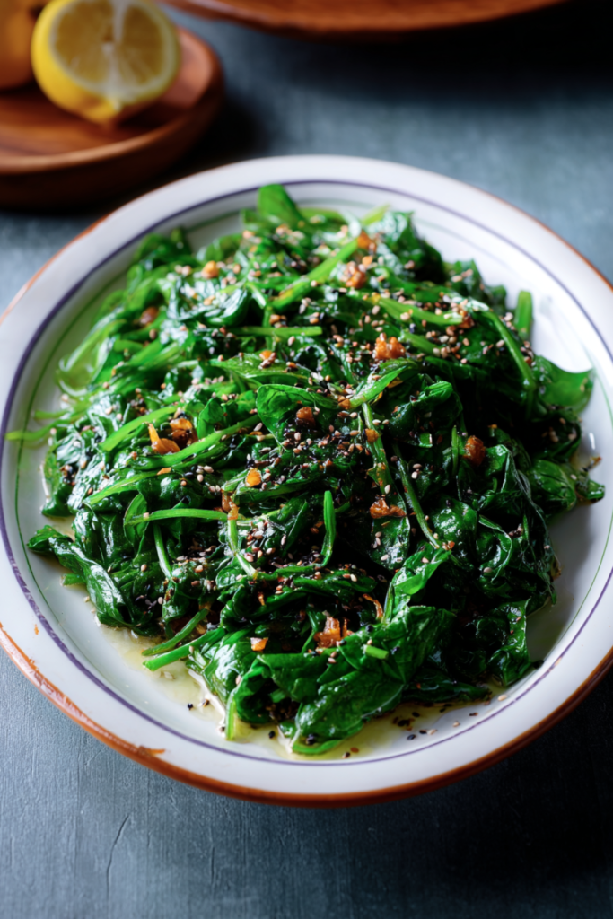 Jamie Oliver Air Fryer Dukkah Spinach