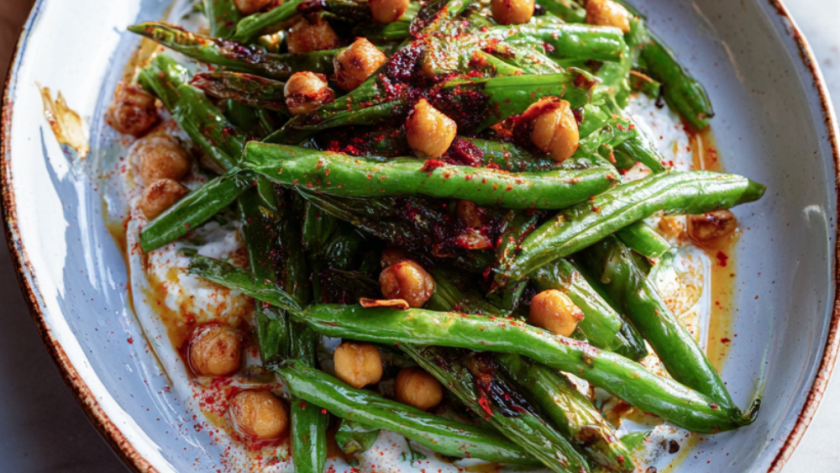 Jamie Oliver Air Fryer Harissa Green Beans