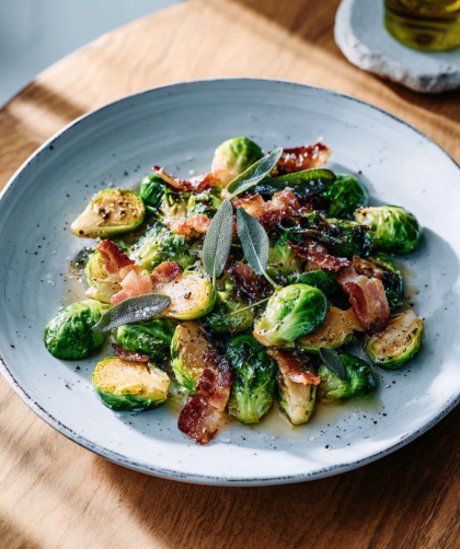 Jamie Oliver Air Fryer Sage & Pancetta Sprouts