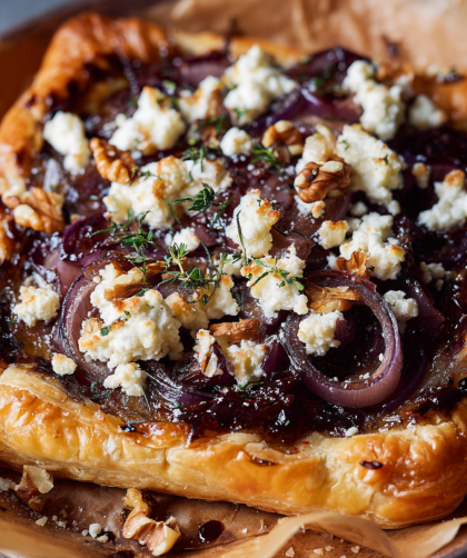 Jamie Oliver Air Fryer Sticky Onion Tart