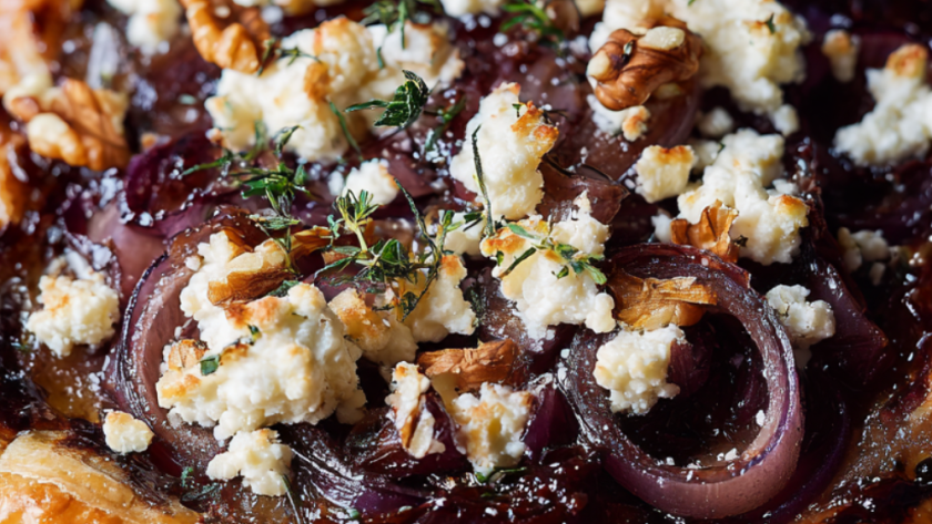 Jamie Oliver Air Fryer Sticky Onion Tart