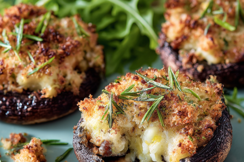Jamie Oliver Air Fryer Stuffed Mushrooms