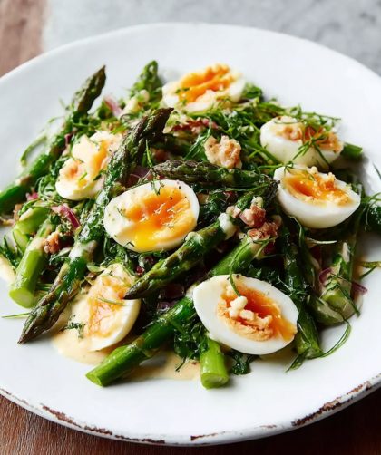 Asparagus, eggs & French dressing Recipe