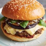 Aubergine Parmigiana Burger Recipe