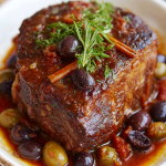Beef Brisket with Red Wine & Shallots Recipe