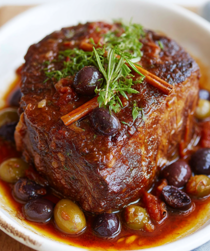 Beef Brisket with Red Wine & Shallots Recipe