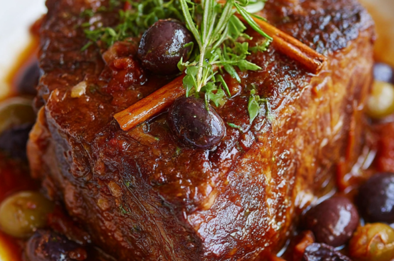 Beef Brisket with Red Wine & Shallots Recipe