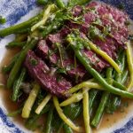 Beef Carpaccio with Marinated Bean Salad Recipe