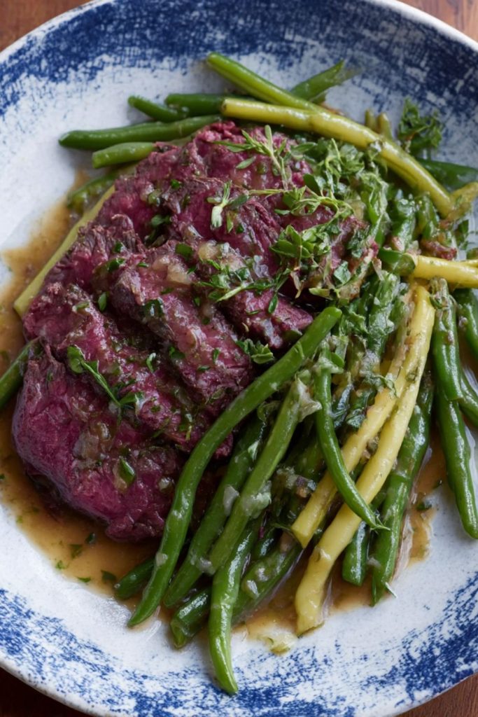 Beef Carpaccio with Marinated Bean Salad Recipe