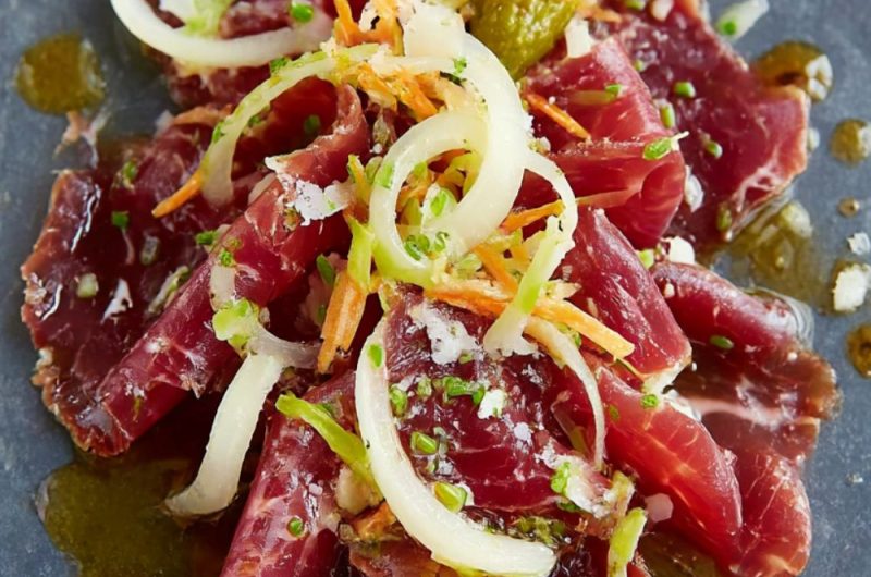 Bresaola with Mustard and Coleslaw Recipe