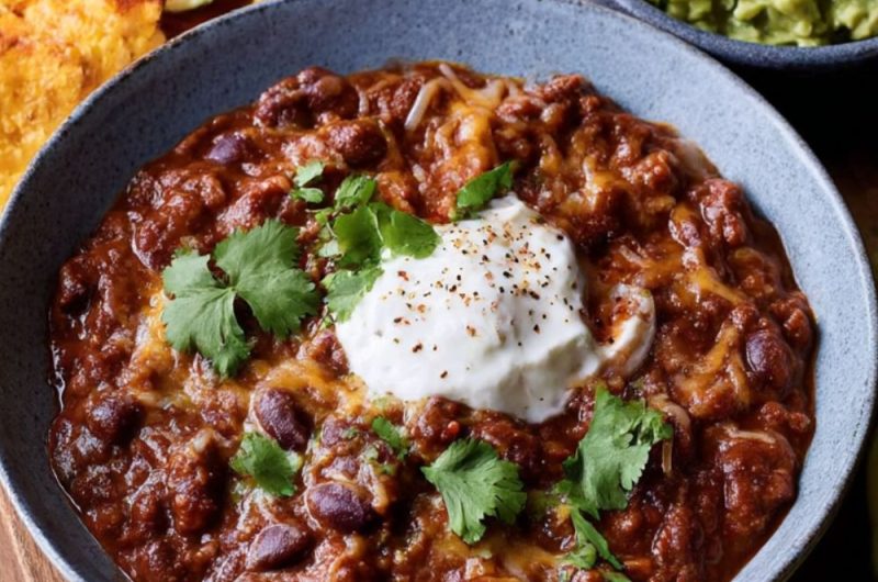 Cheesy chilli nachos Recipe