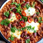 Chilli con carne with popped kidney beans Recipe