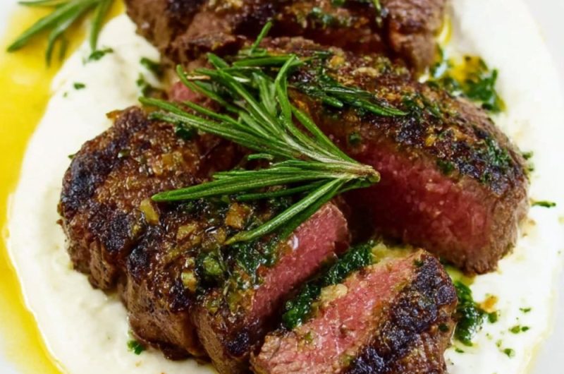 Griddled Steak with Horseradish Sauce Recipe