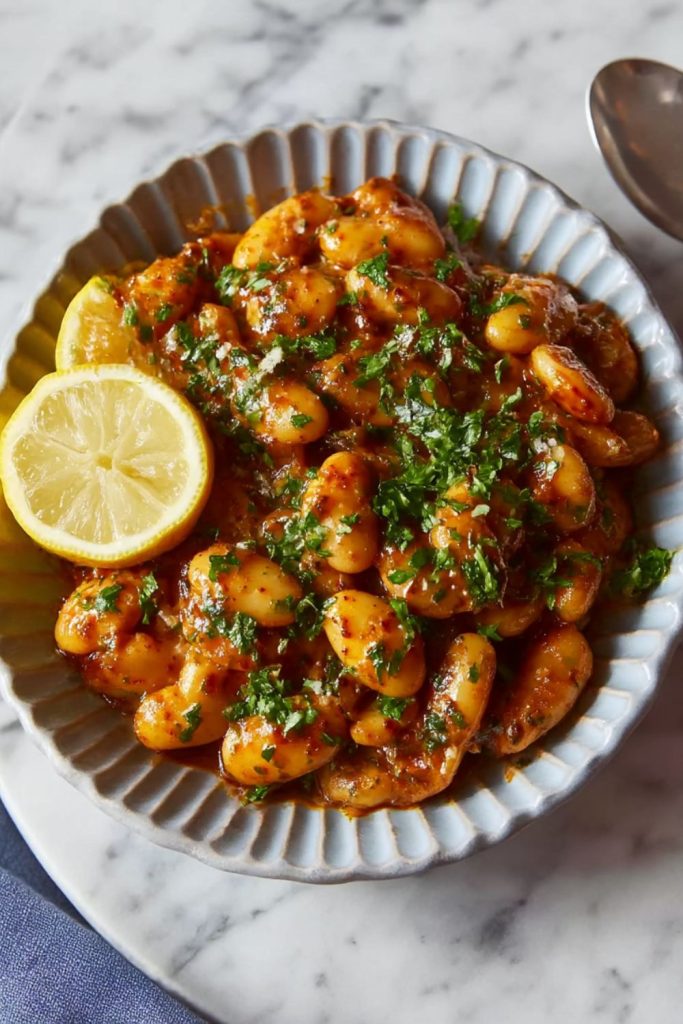 HARISSA BUTTER BEANS Recipe