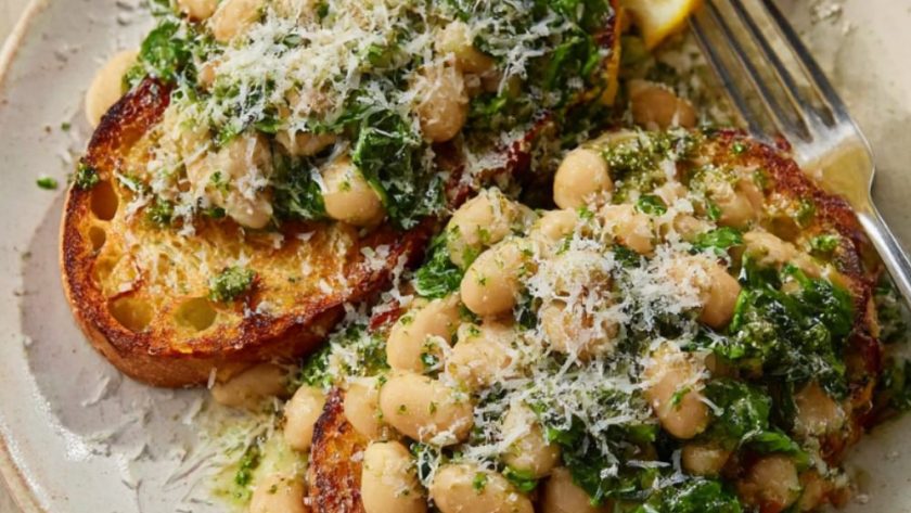 Lemony pesto beans Recipe