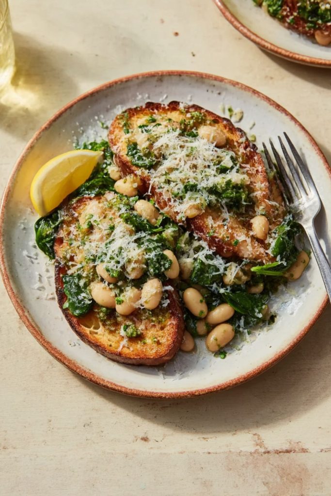 Lemony pesto beans Recipe