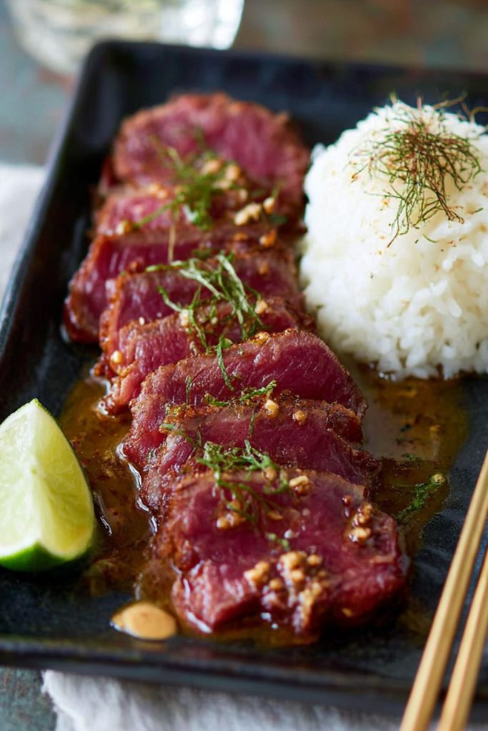 Posh Japanese-inspired beef carpaccio Recipe