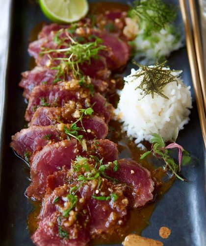 Posh Japanese-inspired beef carpaccio Recipe