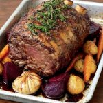 Roast Forerib of Beef with Beetroot and Horseradish Recipe