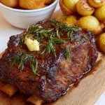 Roast Forerib of Beef with Garlic & Rosemary Recipe