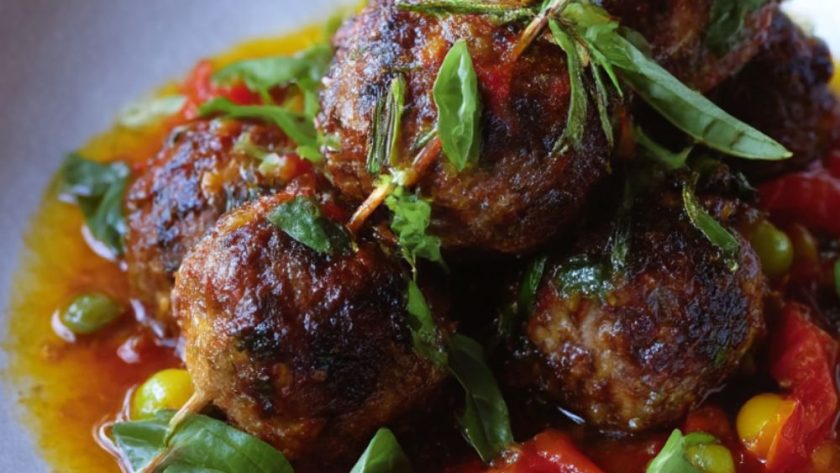 Roast Meatloaf with Tomatoes, Garlic and Basil Recipe