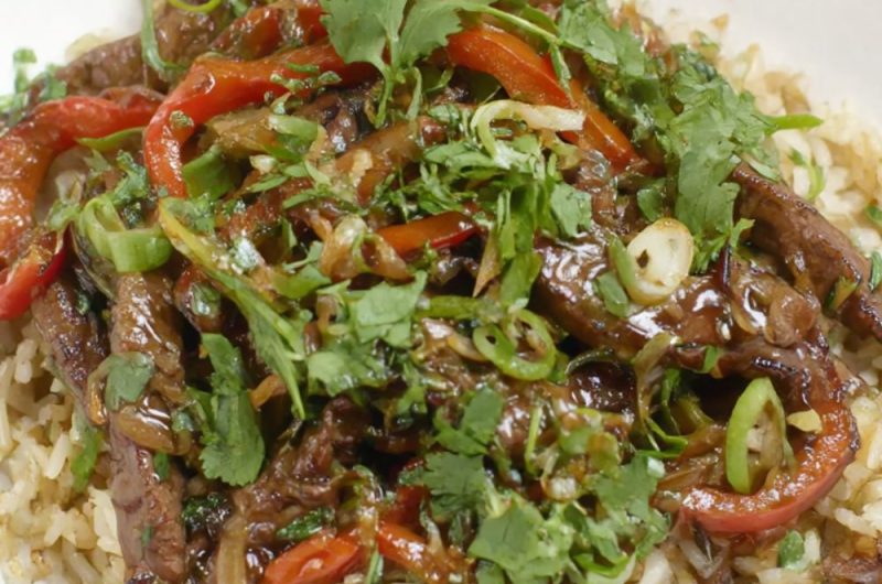 Sizzling Beef with Spring Onions & Black Bean Sauce Recipe
