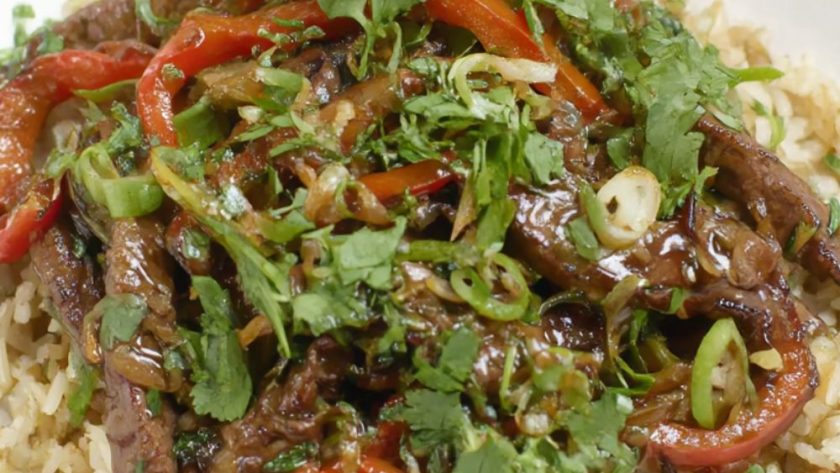 Sizzling Beef with Spring Onions & Black Bean Sauce Recipe