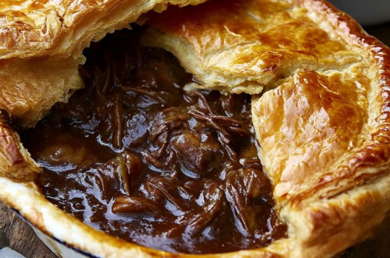 Steak, Guinness & Cheese Pie Recipe