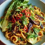Sticky Aubergine Noodles Recipe