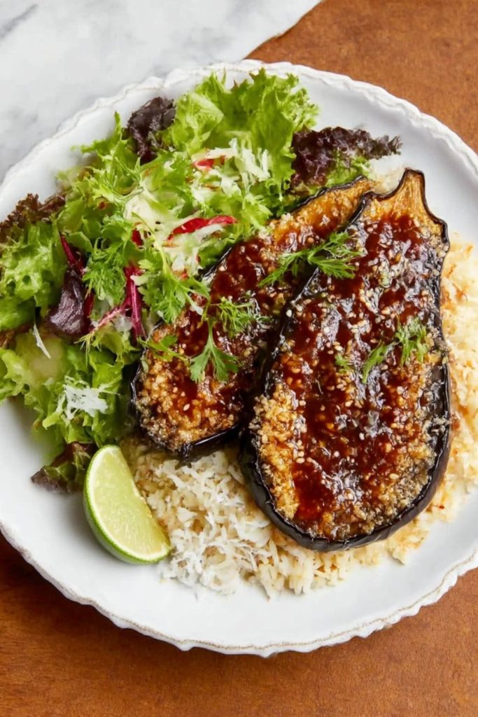 Sticky Miso Aubergine Recipe