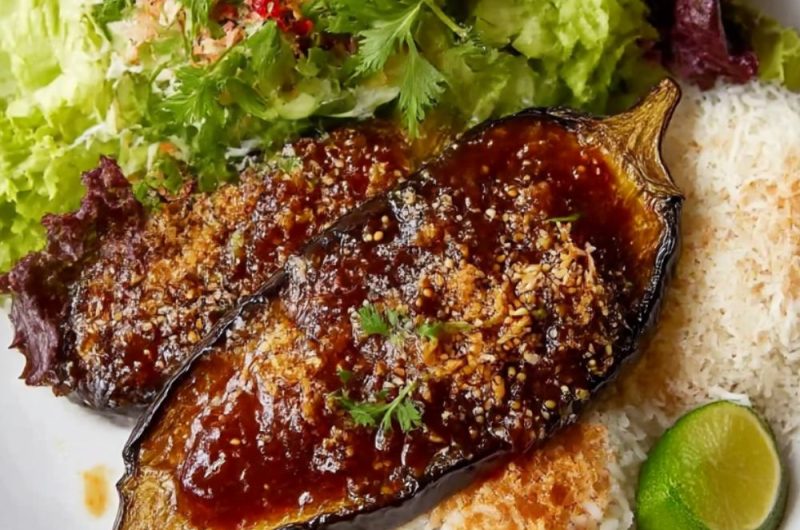 Sticky Miso Aubergine Recipe