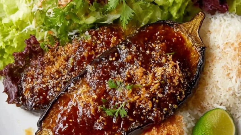 Sticky Miso Aubergine Recipe