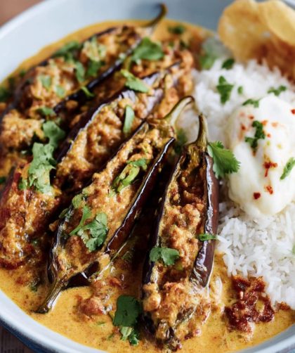 Stuffed Curried Aubergines Recipe