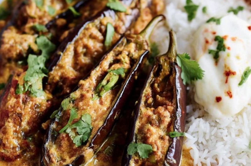 Stuffed Curried Aubergines Recipe