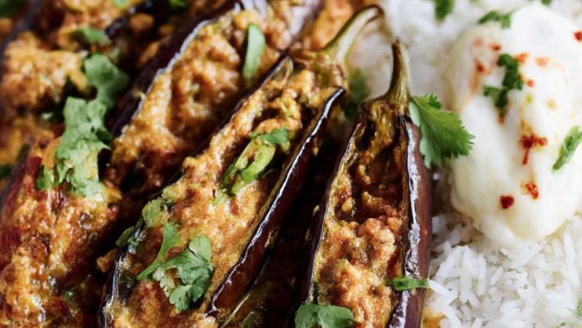 Stuffed Curried Aubergines Recipe