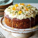 Apricot & root veg cake with honey yoghurt icing Recipe