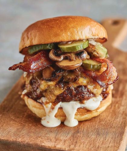 Bacon rarebit burger Recipe